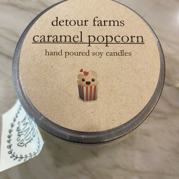 Handmade Carmel Popcorn soy candle - Picture 2 of 3